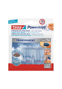 tesa® - Powerstrips® Deko Haken XL - transparent