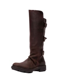 Fly London - Veloursleder Stiefel NORM - Dunkelbraun