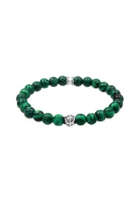 KUZZOÍ - Armband Synthetischer Malachit Look 925Er Silber Oxidiert - Grün
