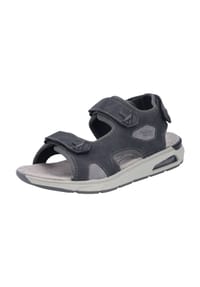 rieker - Sandalen, Klettverschluss, Kunstleder, für Herren - SCHWARZ/VULCANO