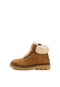 camel active - Schnürboot mit warmem Schafwollfutter - Cognac