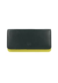 DuDu - Geldbörse RFID Leder 17,5 cm - black-lavander