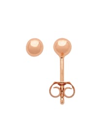 Adelia's - Damen Silber Schmuck 925 Silber Ohrringe  Ohrstecker Ø 4 mm - rose