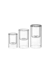Ritzenhoff & Breker Windlichter Abisko 15,5 / 18 / 20 cm 3er Set transparent - ABISKO - transparent