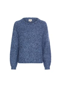 camel active - Strickpullover mit weiten Ärmeln - Grau