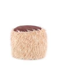 Kayoom - Sitzkissen Fellpouf Bobtail 125 - beige - braun