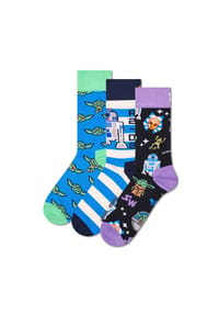HAPPY SOCKS - Herren Socken, 3er Pack - STAR WARS, Geschenkbox, Motivsocken - Star Wars