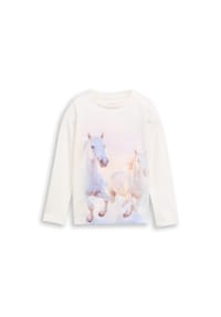 TOM TAILOR - Langarmshirt, Baumwolle, für Kinder - 10315 WHISPER WHIT