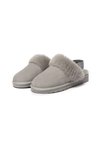 EVERAU® - Damen Slingback-Hausschuhe Pelican - CHESTNUT