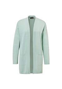 GOLDNER - Kurzgröße:  Longstrickjacke mit Taschen - bergsee