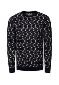 RUSTY NEAL® - Pullover in tollem Design - Schwarz