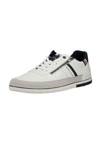 TOM TAILOR - Lederimitat/Textil Sneaker - Weiß