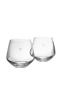 JOOP! Wasserglas "Single Cornflower", 2er-Set - SINGLE CORNFLOWER - TRANSPARENT
