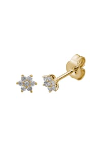 LYOMI - Ohrstecker 585/- Gold 14 Diamant Lab Grown 0,15ct. - gelb