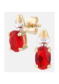 Diamant L'eternel - Ohrstecker, mit Rubin, 375 Gelbgold - gold