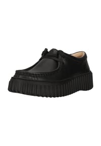 CLARKS® - Schnürschuhe Torhill Bee mit profilierter Laufsohle - 1216 Black Leather