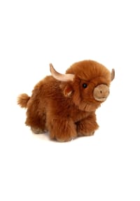 HERMANN Teddy COLLECTION® - Plüsch Kuscheltier Hochlandrind, 28 cm - BRAUN