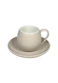 SCHÄFER ELEKTRONIK - 12 Tlg. Kaffeetassen-Set mit Unterteller aus Porzellan 220 ml - Blau 12x