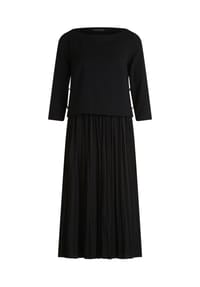 BETTY BARCLAY - Jerseykleid mit Plissee - Schwarz