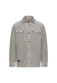 camel active - Cord Overshirt aus 100% Baumwolle - Grau