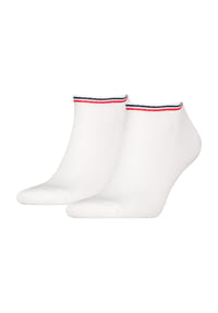 TOMMY HILFIGER - Sneakersocken, Rippbündchen - 001 WHITE