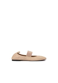 ONE ELEMENT - Ballerinas zum Hineinschlüpfen mit breitem Riemen - Rosa
