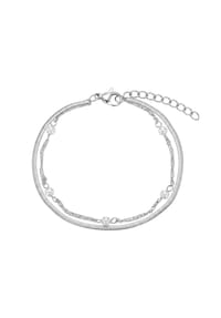 NOELANI - Armband für Damen, Edelstahl, Muschelkernperle - SILBER