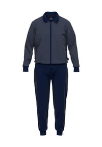 GÖTZBURG - Loungewear-Set, 2-teilig, Eingrifftaschen, für Herren - BLAU MITTEL