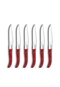 Amefa - 6-tlg. Steakmesser Set Royal Steak - rot