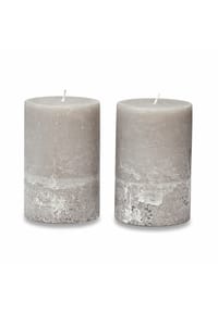 LOBERON Kerzen Sets - Kerze 2er Set Oviedo taupe - taupe
