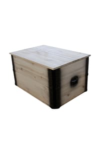 UncleJoes - Truhentisch in kreativer Optik - grau