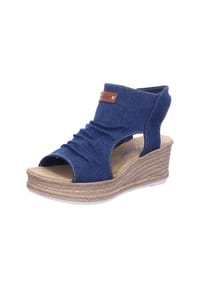 rieker - Schaftsandalette - denim/cayenee