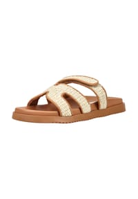 STEVE MADDEN - Pantoletten, Klettverschluss, für Damen - NAT RAFFIA
