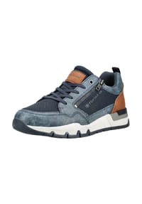 TOM TAILOR - Lederimitat/Textil Sneaker - Navy