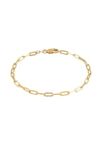 elli. - Armband Glieder Oval Basic Chunky Chains Optik 925 Silber - Gold