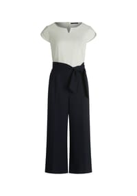 BETTY BARCLAY - Jumpsuit, Split-Neck, für Damen - 8911 BLUE/CREAM
