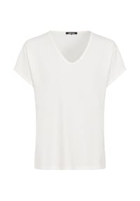 olsen - T-Shirt, Waffel-Stuktur, für Damen - 10051 OFF WHITE