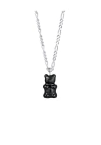 KUZZOÍ - Halskette Bär Emaille Trend Modern 925 Silber - Silber