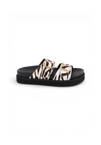 Apple of Eden - Sandale REYNA Hochwertige Ledersandale mit modernem Design - WHITE-BROWN