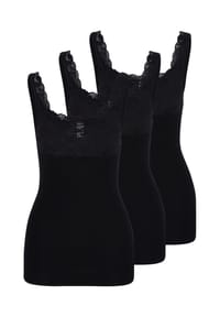 Nina von C. - Unterhemd / Top 3er Pack Fine Cotton - Champagner