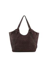 FREDsBRUDER Calm Weave - Calm Weave Shopper Tasche Leder 45 cm - black