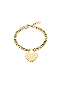 FOSSIL SUTTON - Fossil Damen Sutton Goldfarbenes Edelstahl-Herzarmband, JF04959710 - GOLD
