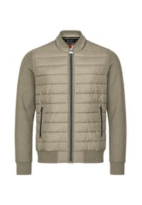 NEW CANADIAN - Steppblouson im Materialmix - Taupe