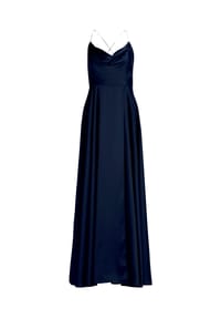 Vera Mont - Abendkleid mit Wasserfallausschnitt - 4715 DEEP DAHLIA