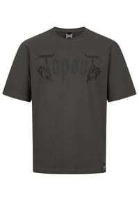 TAPOUT® - Herren T-Shirt Oversize SIMPLY BELIEVE - Black/White