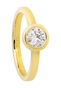 MONCARA - Damen Ring, 585er Gold mit 1 Diamant, zus. ca. 0,5 Karat - 1GOLD