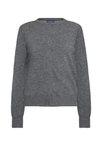 PIOMBO - Cardigan, Rippbündchen, für Damen - GREY MELANGE