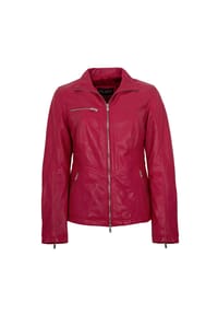 JILANI - Damen Lederjacke Lammnappa beere - beere