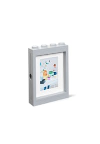 LEGO® - LEGO Bilderrahmen für 10x15 cm Bilder - Grey, Kunststoff - blau
