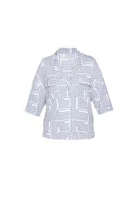 JOOP! - Pyjamaoberteil Modern Deco - Deco Text AOP